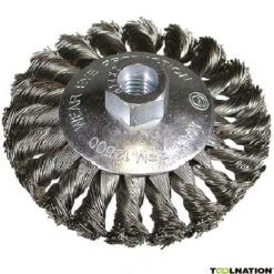 Kegelborstel 100 X M14 X 0,5 Met Getordeerd Staaldraad