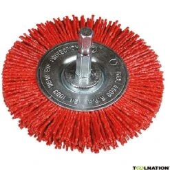 751328 Rondborstel 75 Met 1/4" Zeskant Stift Met Slijpnylon Grof