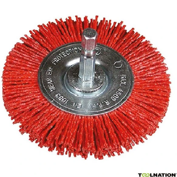 751328 Rondborstel 75 Met 1/4" Zeskant Stift Met Slijpnylon Grof 1 751328 Rondborstel 75 Met 1/4" Zeskant Stift Met Slijpnylon Grof