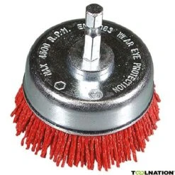 Komborstel 75 Met 1/4" Zeskant Stift Met Slijpnylon Fijn