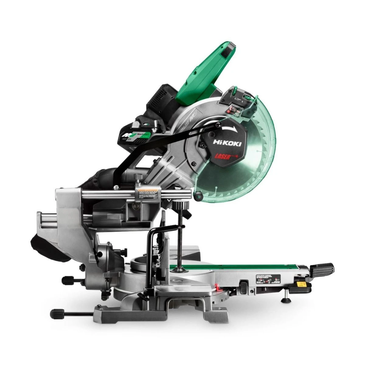 HiKOKI C3610DRAWAPZ Multivolt 36V Afkortzaag 255mm Met 2x4.0Ah Accu Li-Ion Met ET36AW0Z Voeding