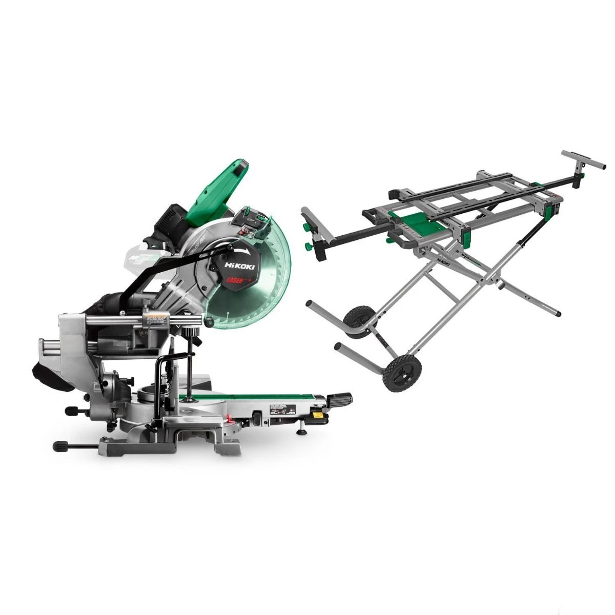 HiKOKI C3610DRAW4WZ Multivolt 36V Afkortzaag 255mm Body Met Onderstel