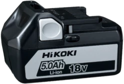 HiKOKI G18DSLWUZ 18V Haakse Slijper 125mm Met 2 Accu's 5.0Ah En Lader In HSC II -Hikoki bsl1850 angled 16