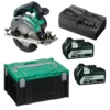 HiKOKI C18DBALWPZ 18V Cirkelzaag 165mm Met 2x 5.0Ah Accu's En Lader Brushless