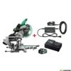Hikoki C3610DRAWAPZ Multivolt Accu Afkortzaag 255mm 36V 4.0Ah Li-Ion + ET36AW0Z Voeding