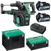 HiKOKI DH18DBLWPDZ 18V Boorhamer Met Stofafzuiging 2x 5,0Ah Accu's En Lader In HSC II Brushless