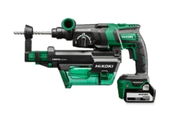 HiKOKI DH18DPCWUZ 18V Accu Boorhamer SDS PLUS Pistoolmodel BL In HSC IV Inc. Afzuigunit