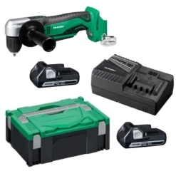 HiKOKI DN18DSLLEZ 18V Haakse Boor Schroefmachine 2x 2.5Ah Accu's En Lader In HSC II