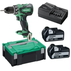 HiKOKI DS18DBSLWFZ 18V Boor Schroefmachine 2x 5.0Ah Accu En Lader In HSC II