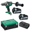HiKOKI DV18DBL2WPZ 18V Klopboormachine 2x 5.0Ah Accu's En Lader In HSC II Brushless