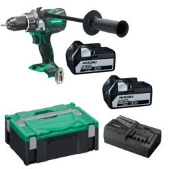 HiKOKI DV18DBL2WPZ 18V Klopboormachine 2x 5.0Ah Accu's En Lader In HSC II Brushless