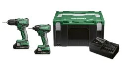 HiKoki KC18DEWDZ Comboset 36V Boormachine En Slagmoersleutel Met 2x2,5ah Accu Li-Ion In HSC III Koffer