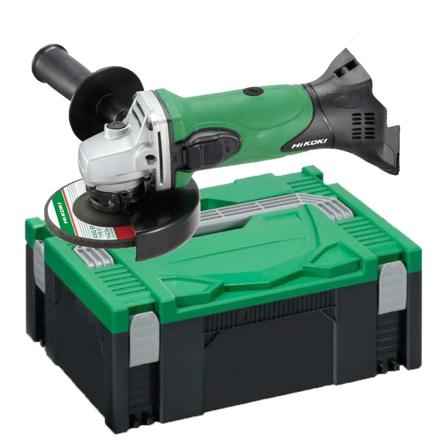 HiKOKI G18DSLL3Z 18V Haakse Slijper 125mm Body In HSC II 1 HiKOKI G18DSLL3Z 18V Haakse Slijper 125mm Body In HSC II