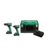 HiKOKI KC18DDWDZ 18V Combopack Met DS18DD Boorschroefmachine + WH18DD Slagschroevendraaier + 2 Accu's 3.0Ah En Lader In HSC