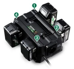 HiKOKI UC18YTSLW0Z Multi Lader 4 Accu's -Hikoki multiport