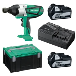 HiKOKI WR18DSHLWPZ 18V Slagmoeraanzetter 2x 5,0Ah Accu's En Lader In HSC III